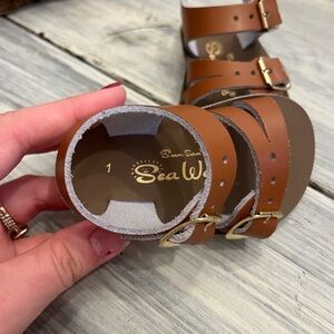 Sea Wees Brown Leather Sandals